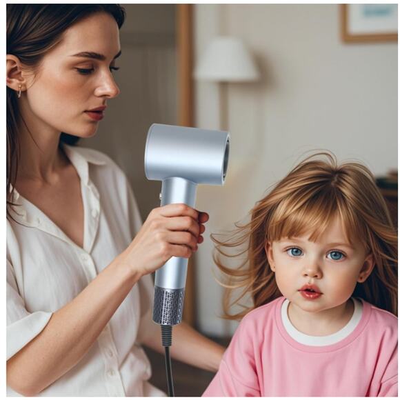 Hi-Speed Ion Blow Dryer Brushless Motor Thermo-Control Quiet Compact 1 Nozzle - Picture 5 of 9